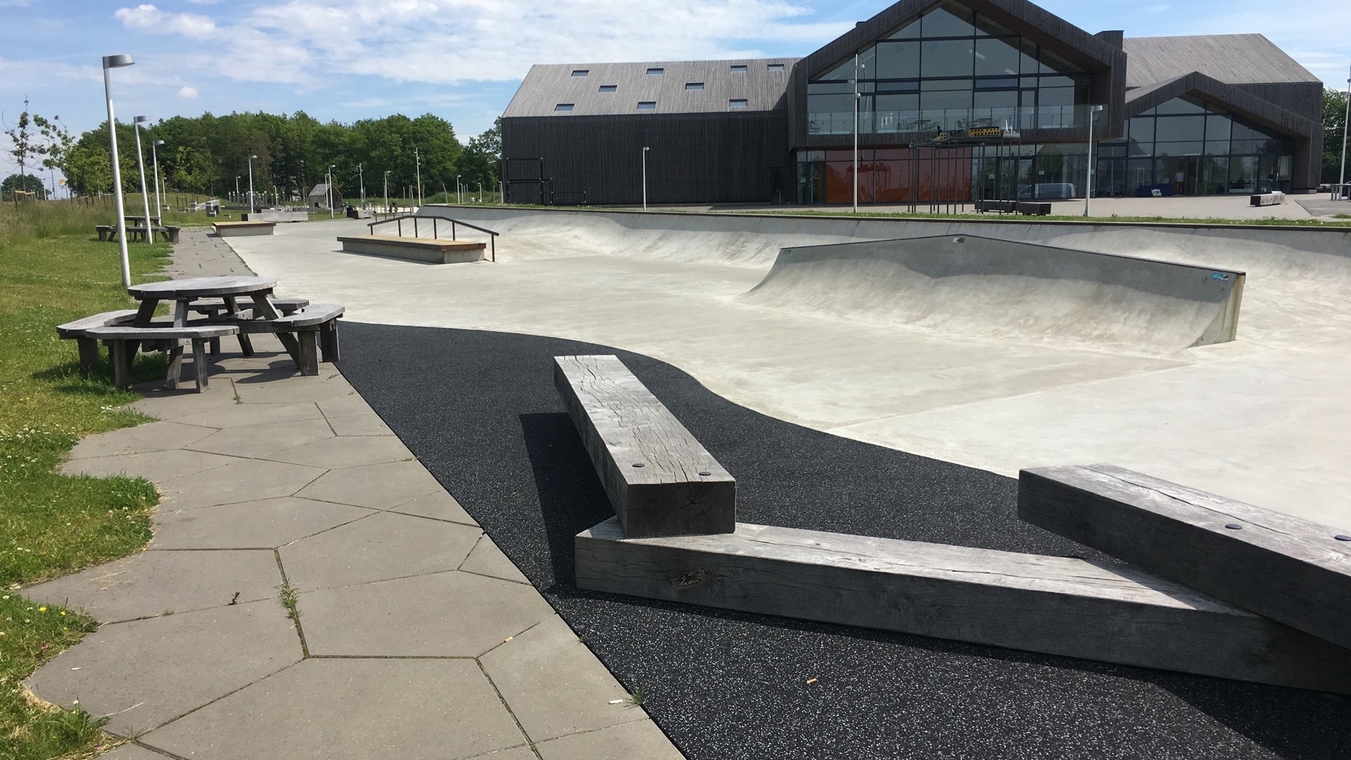 Skaterampe ved skateparken ved Hjertet Skaterampe ved skateparken ved Hjertet