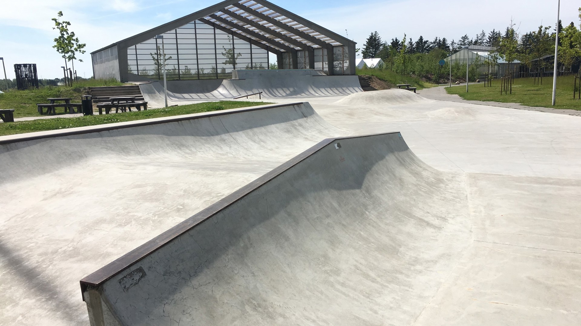 Skaterampe ved skateparken ved Hjertet Skaterampe ved skateparken ved Hjertet